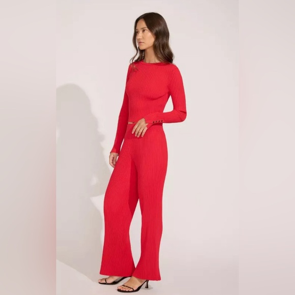 NWT Solid & Striped - The Landman Sweater (Fiery Red) - Picture 5 of 12